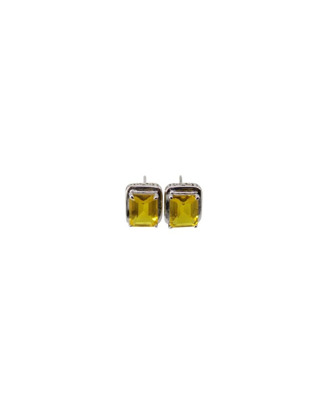 Faux Tourmaline Pierced Earrings Studs 94504